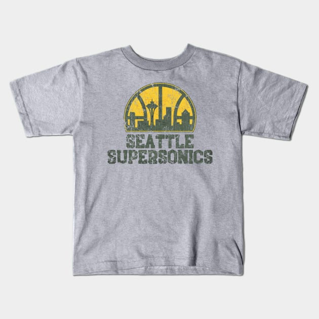 Seattle SuperSonics 1967 Kids T-Shirt by Sultanjatimulyo exe